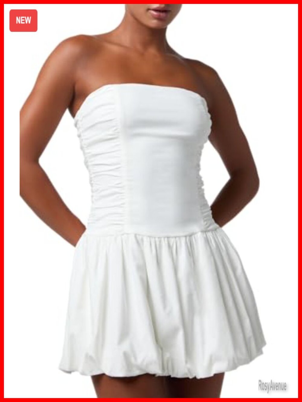 Lulus Molly Strapless Ruched Mini Dress Fit & Flare Party